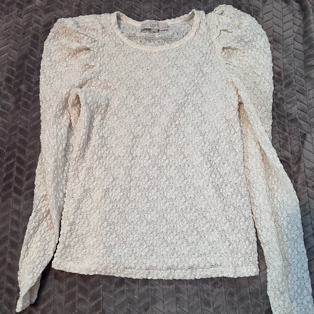 Cream colored blouse